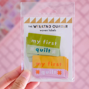 “My First Quilt” Woven Labels