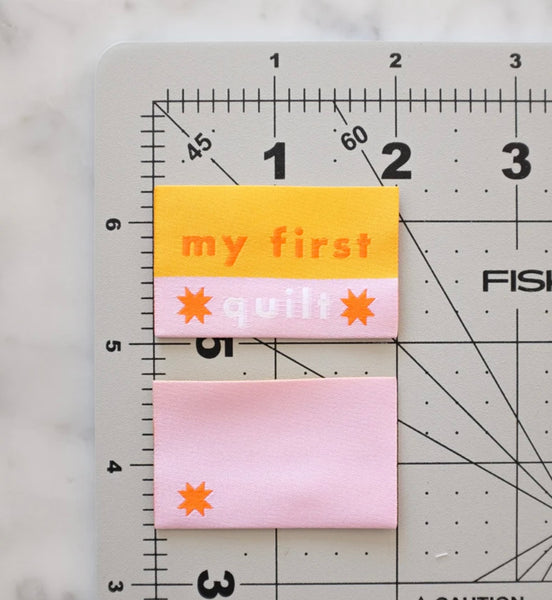 “My First Quilt” Woven Labels