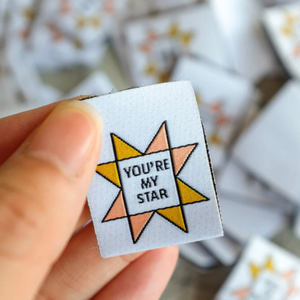 “You’re My Star” Woven Labels