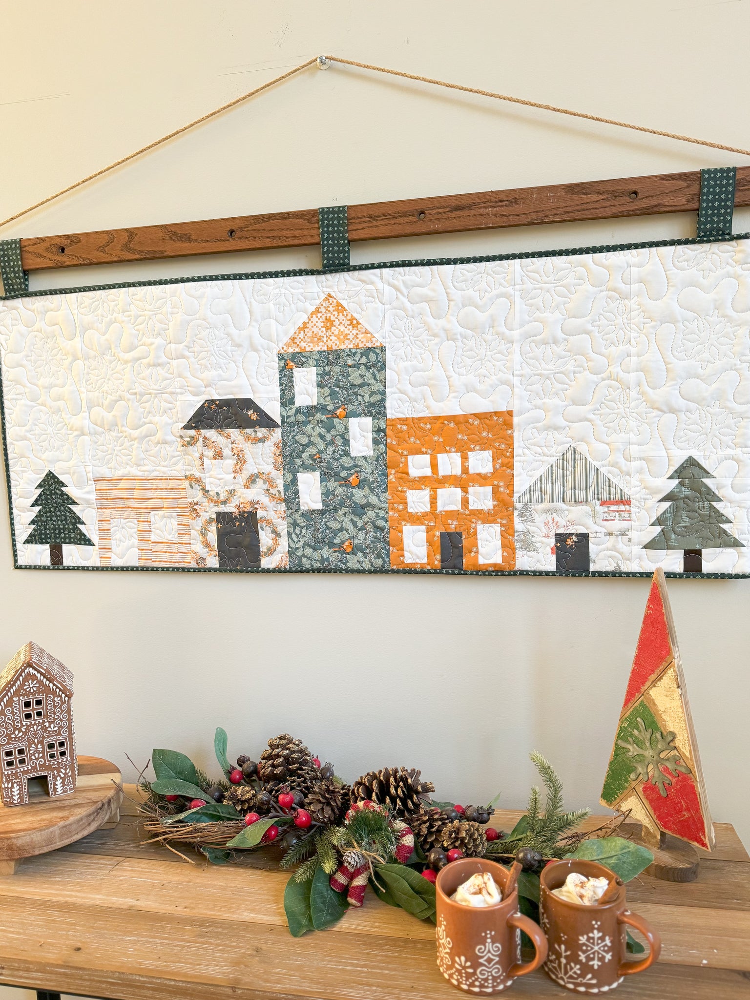 Winter Village Wall Hanging Patterns (Digital PDF)