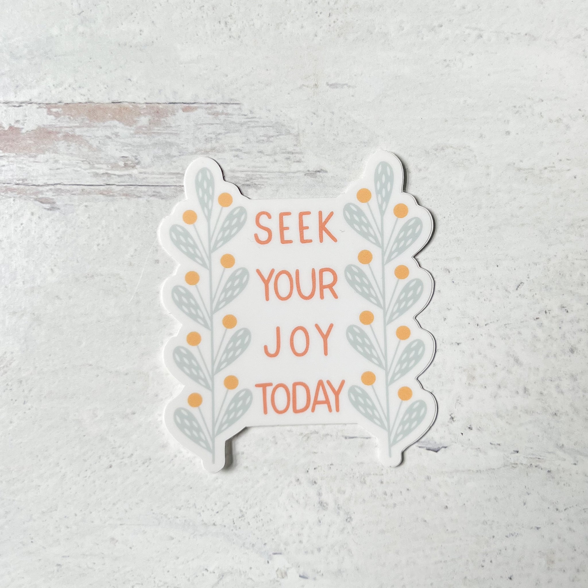 Seek Your Joy Today Sticker