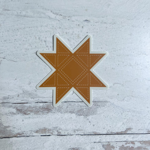 Sawtooth Star Sticker